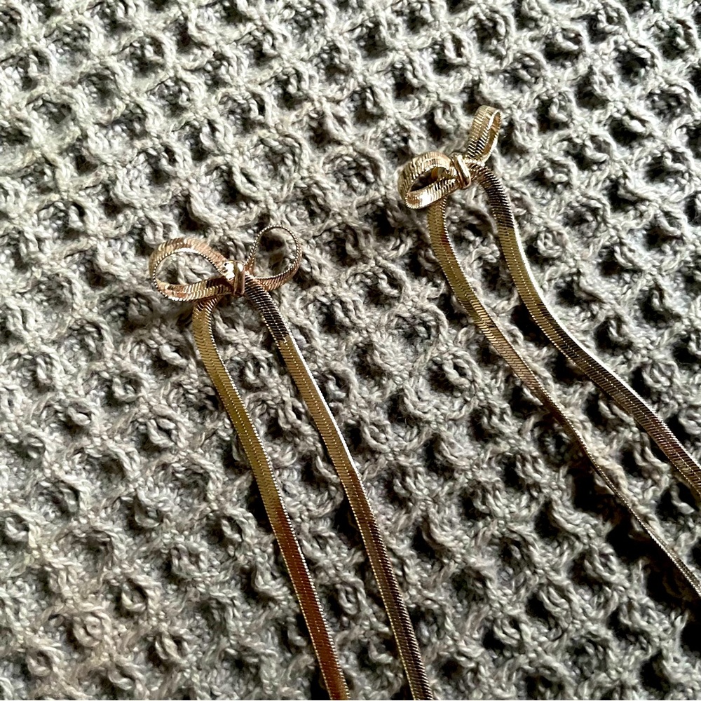 Long Bow Earrings